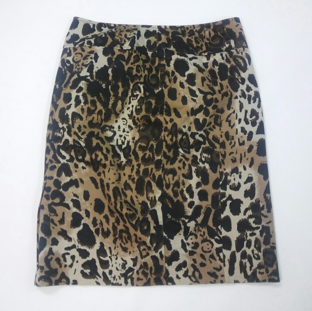 Cato Animal Print Pencil Skirt Sz 10
